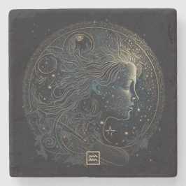 Porta-copo De Pedra Create Your Own Mystical Aquarius