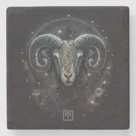 Porta-copo De Pedra Create Your Own Mystical Aries