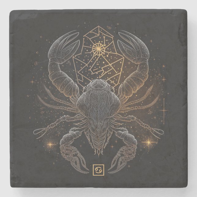 Porta-copo De Pedra Create Your Own Mystical Cancer (Frente)