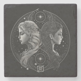 Porta-copo De Pedra Create Your Own Mystical Gemini