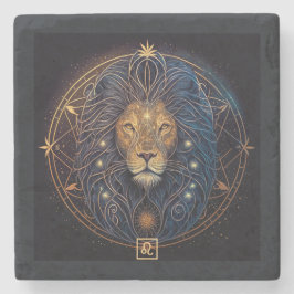 Porta-copo De Pedra Create Your Own Mystical Leo