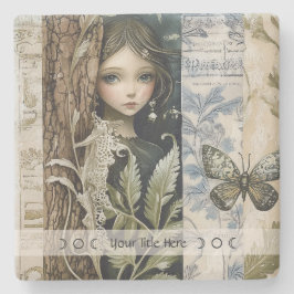 Porta-copo De Pedra Create Your Own Mystical Maiden Botanical