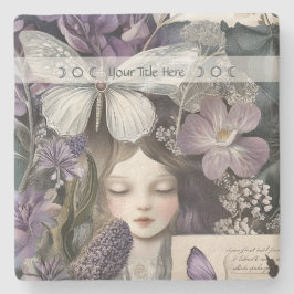 Porta-copo De Pedra Create Your Own Purple Hedge Witch Botanical