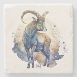 Porta-copo De Pedra Create Your Own Watercolor Capricorn