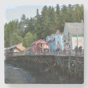 Porta-copo De Pedra Creek Street em Ketchikan