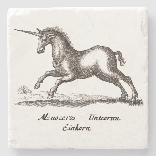 Porta-copo De Pedra Criatura Mágica de Woodland Clássica em Execução U (Frente)