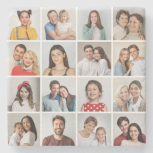 Porta-copo De Pedra Crie Sua Própria Colagem De Fotos 16