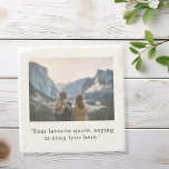 Porta-copo De Pedra Crie Sua Própria Foto De Cotação Personalizada<br><div class="desc">Crie sua própria citação personalizada e porta copos personalizada de fotos. Apresenta uma das suas imagens e texto favoritos na tipografia moderna minimalista.</div>