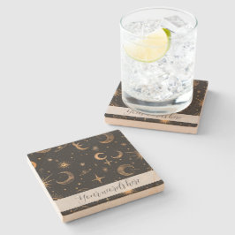 Porta-copo De Pedra Crie suas próprias luas e planetas Celestial