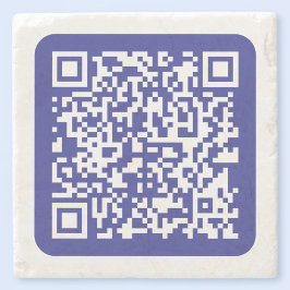 Porta-copo De Pedra Crie um código QR escaneável | Azul escuro editáve
