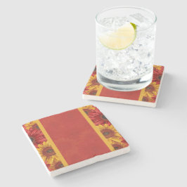 Porta-copo De Pedra Crimson Dourado