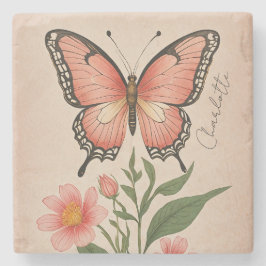 Porta-copo De Pedra Crimson Serenade Personalizado