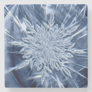 Porta-copo De Pedra Cristal de gelo Snowflake