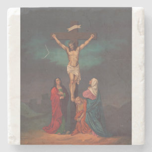 Porta-copo De Pedra Crucificação de Jesus Cristo