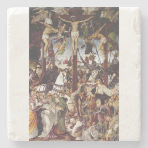 Porta-copo De Pedra Crucificação de Jesus por Gaudenzio Ferrari 