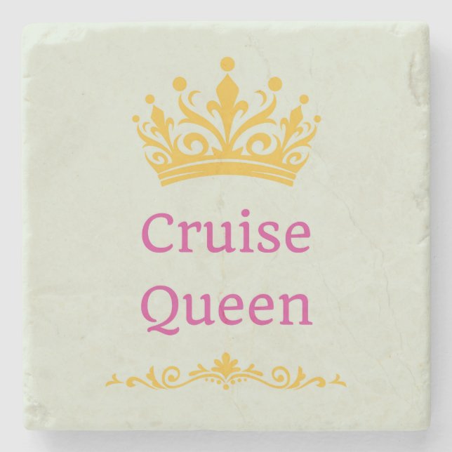 Porta-copo De Pedra Cruise Queen (Frente)