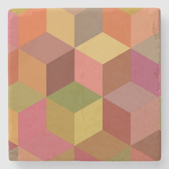 Porta-copo De Pedra Cube II (Frente)