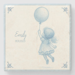 Porta-copo De Pedra Custom personalized baby girl name 