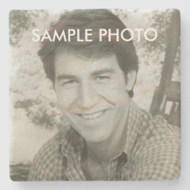 Porta-copo De Pedra Custom Photo Stone Coaster – Personalized