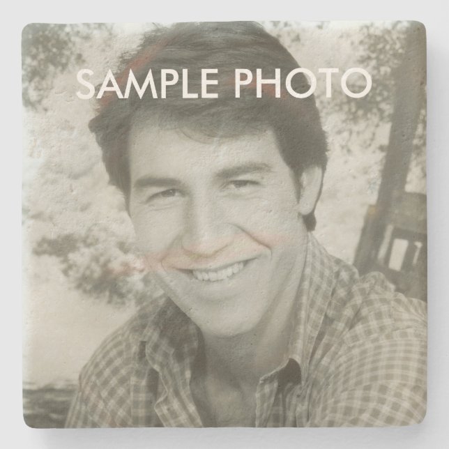 Porta-copo De Pedra Custom Photo Stone Coaster – Personalized (Frente)