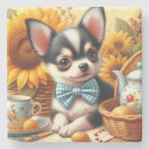 Porta-copo De Pedra Cute Chihuahua Puppy