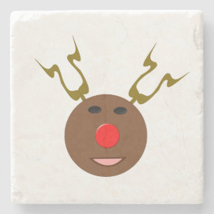 Porta-copo De Pedra Cyber Christmas Reindeer Stone Porta copos