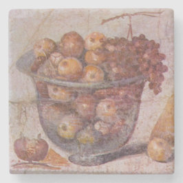 Porta-copo De Pedra Da fruta vida romana ainda de Pompeii