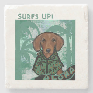 Porta-copo De Pedra Dachshund