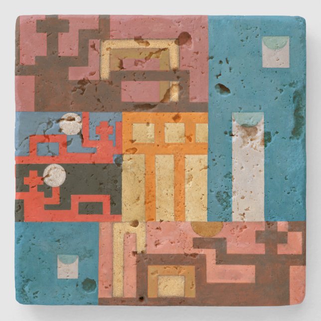 Porta-copo De Pedra Dada Figures | Sophie Taeuber-Arp | (Frente)