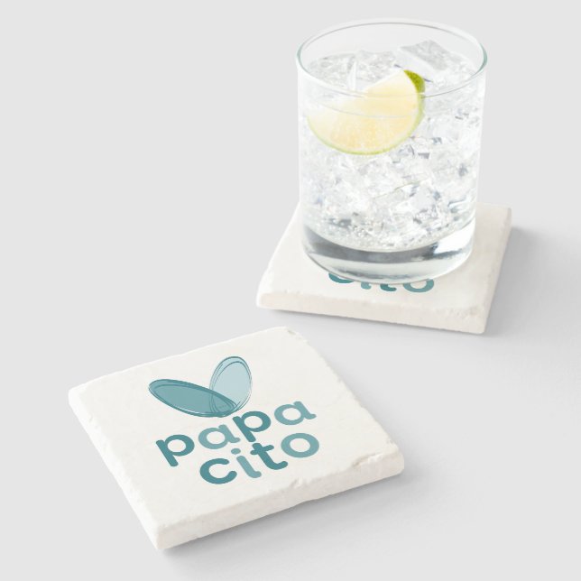 Porta-copo De Pedra Daddy with a big heart (Lateral)