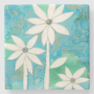 Porta-copo De Pedra Daisies II