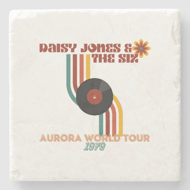 Porta-copo De Pedra Daisy Jones Os Seis (Frente)