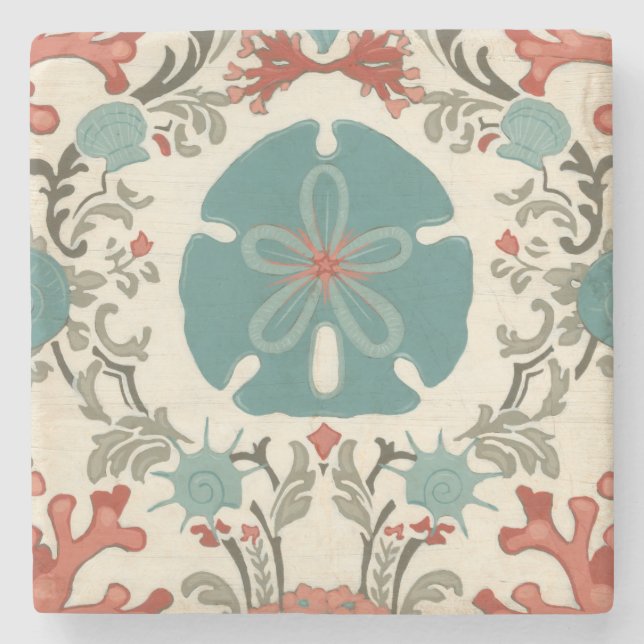 Porta-copo De Pedra Damasco litoral II (Frente)