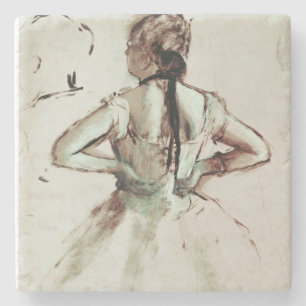 Porta-copo De Pedra Dançarino de Edgar Degas   visto da parte traseir