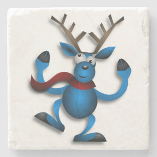 PORTA-COPO DE PEDRA DANCING REINDEER