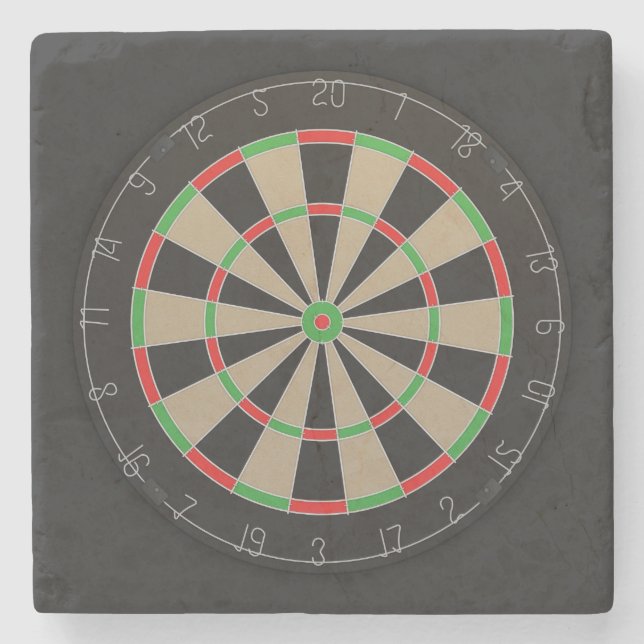 Porta-copo De Pedra Dartboard Lover (Frente)