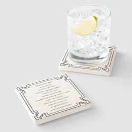 Porta-copo De Pedra Das Kölsche Grundgesetz – Köln Cologne Jugendstil