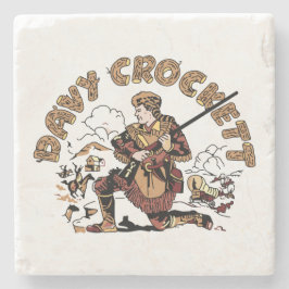 Porta-copo De Pedra Davy retro Crockett