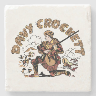 Porta-copo De Pedra Davy retro Crockett