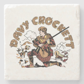Porta-copo De Pedra Davy retro Crockett