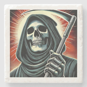 Porta-copo De Pedra death character illustration