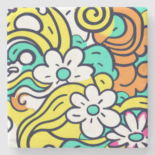 Porta-copo De Pedra Decor de Primavera para Nostálgico de Flores Selva