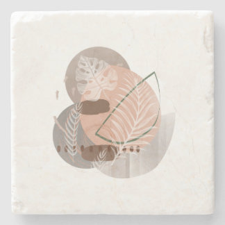 Porta-copo De Pedra Decoração de Casa Neutra Boho Botânica Meados do S