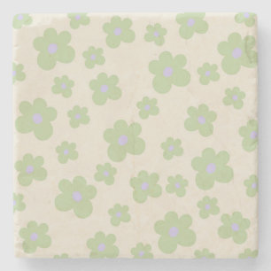 Porta-copo De Pedra Decoração de Primavera vibrante de flor selvagem v