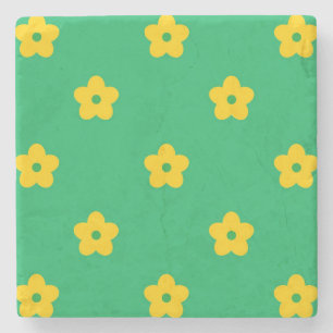 Porta-copo De Pedra Decoração de Primavera vibrante de flor selvagem v