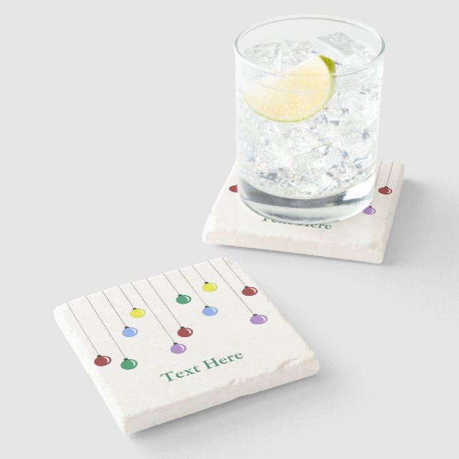 Porta-copo De Pedra Decorações sazonais do Natal (Lateral)