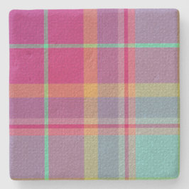 Porta-copo De Pedra  Decorative Plaid 
