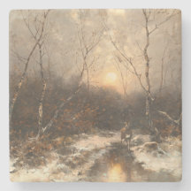 Deer in a Forest - Désiré Thomassin