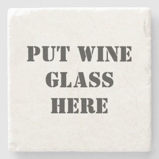 Porta-copo De Pedra Degustação de Vinho Divertida
