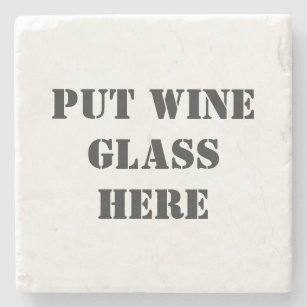 Porta-copo De Pedra Degustação de vinhos engraçada